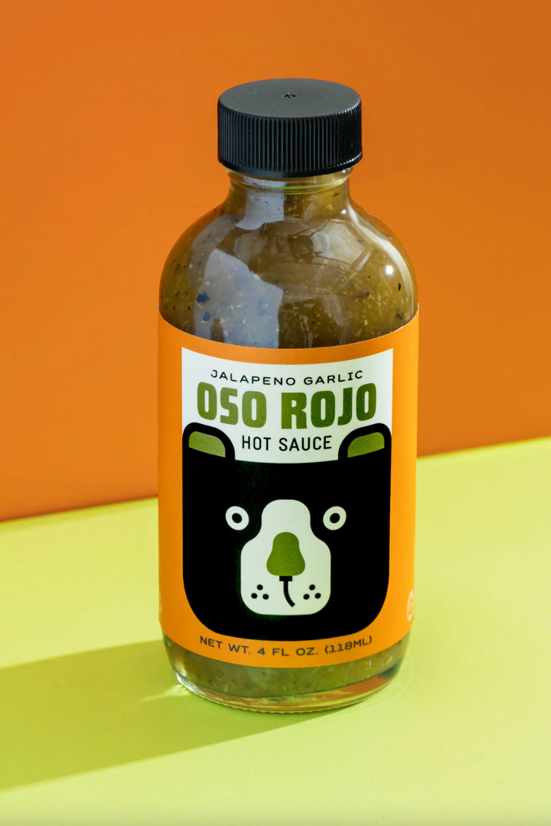 Oso Rojo Hot Sauce - Jalapeño Garlic