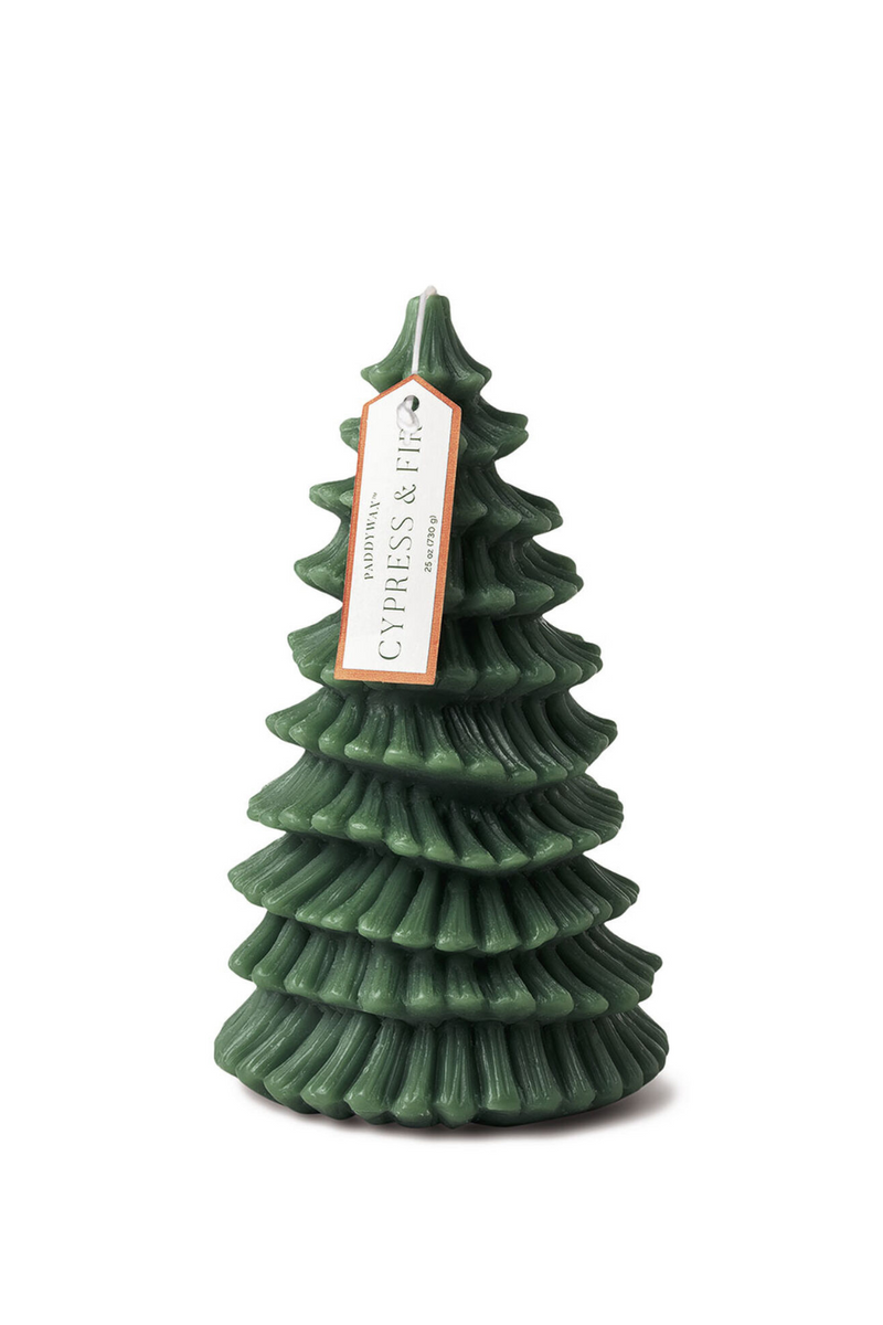 Paddywax Cypress & Fir Tall Tree Totem Candle with Hangtag