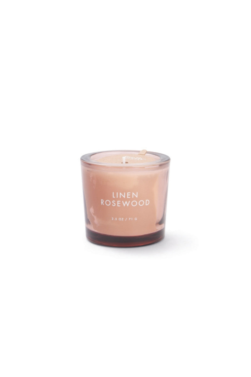Paddywax Firefly Botany 2.5 oz Votive Candle - Linen Rosewood