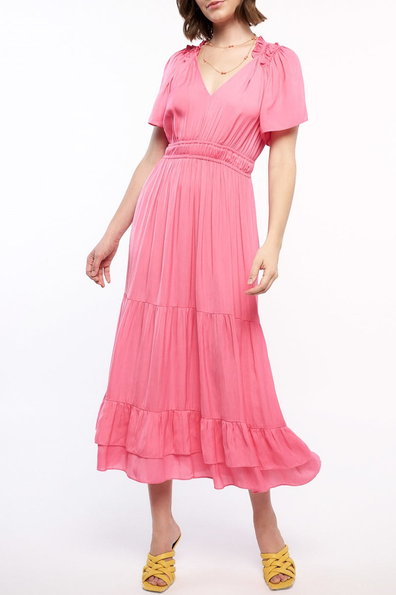 Shelby Dress - Coral Pink