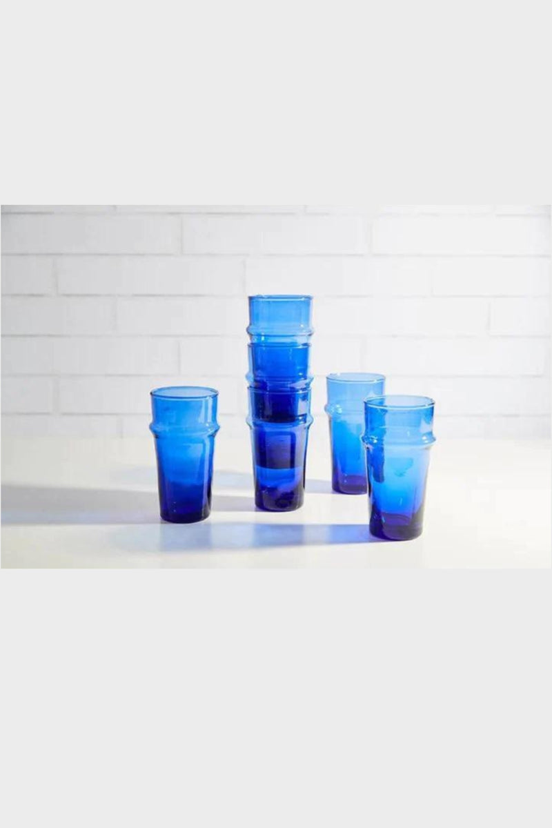Verve Culture Moroccan Beldi Glass- Blue