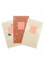 Designworks Ink Set of 3 Notebooks: Plans, Dreams, Dates