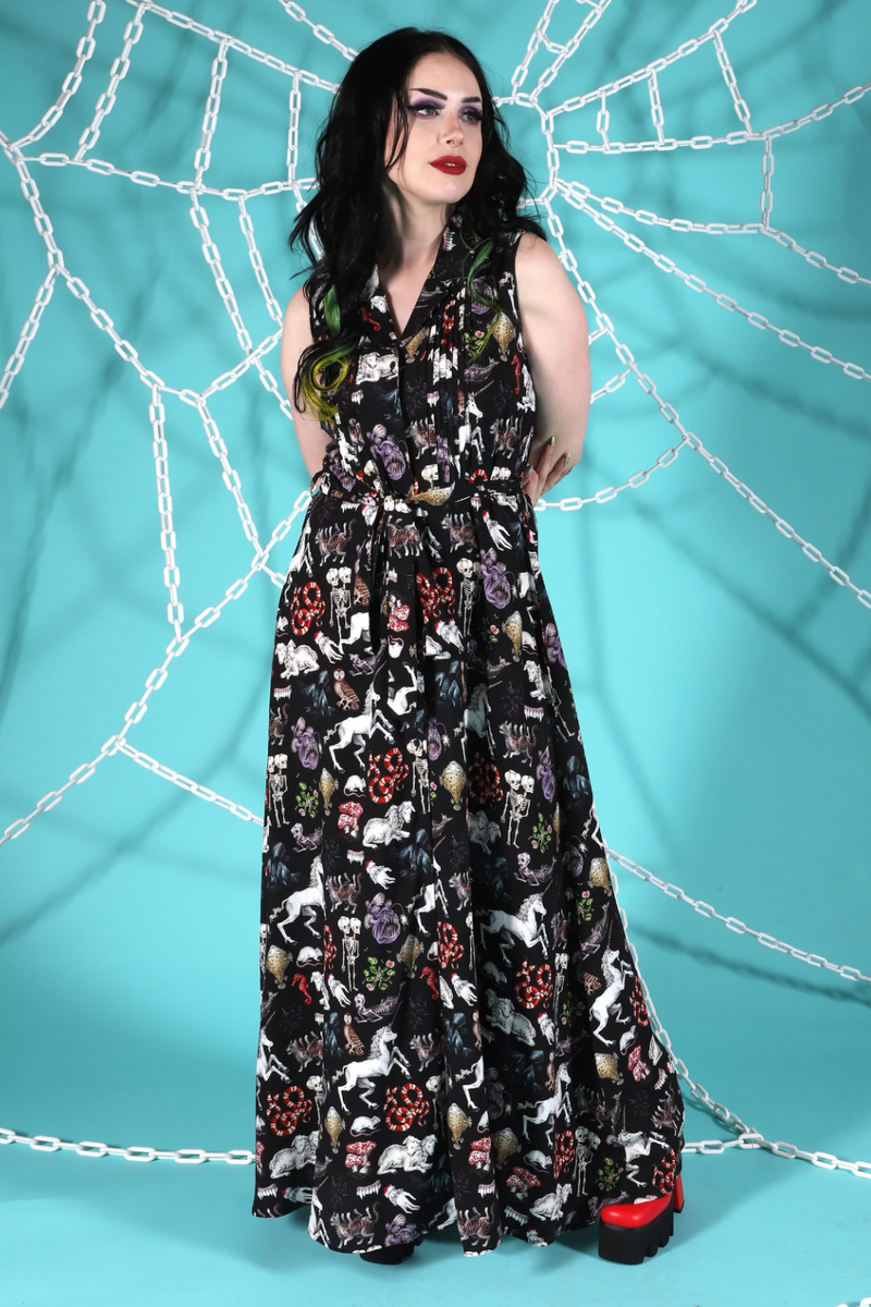 Pretty Snake Freak of Nature Maxi Dress - Black