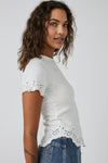 Free People Call Me Baby Tee - Ivory