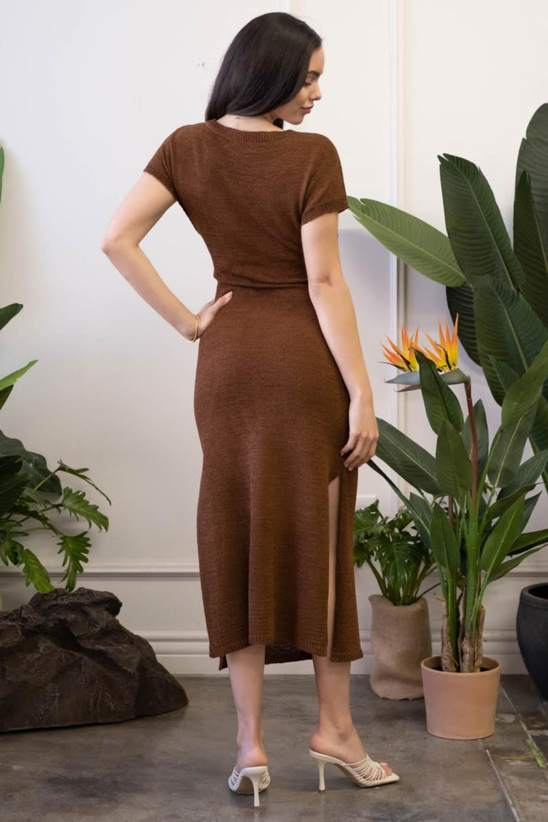 Aiden Dress - Brown