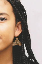 Mind's Eye Design Emperor Moth Earrings
