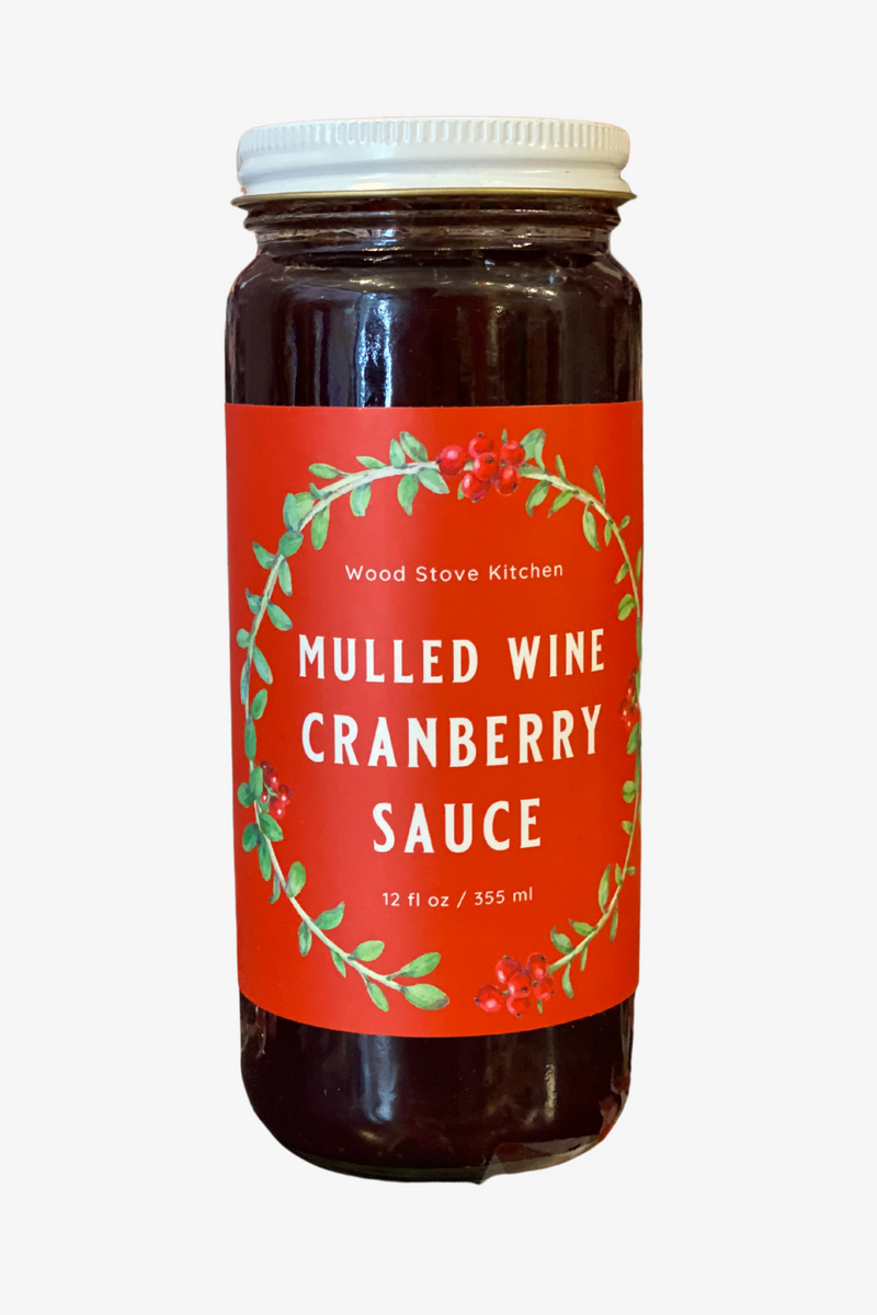 Wood Stove Kitchen Mulled Wine Cranberry Sauce