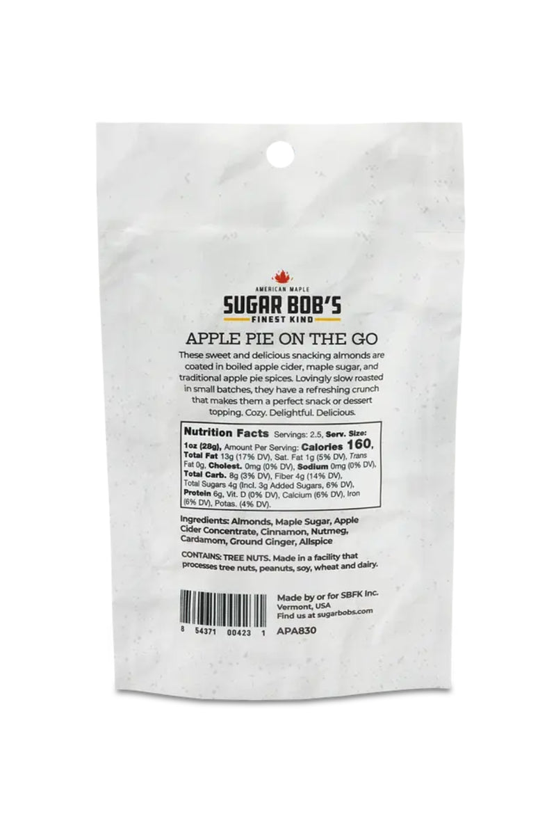 Sugar Bob's Finest Kind 2.5 oz Apple Pie Almonds