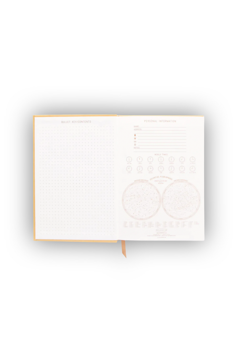 Design Works Ink Hardcover Journal - Ochre Radiant Sun Block