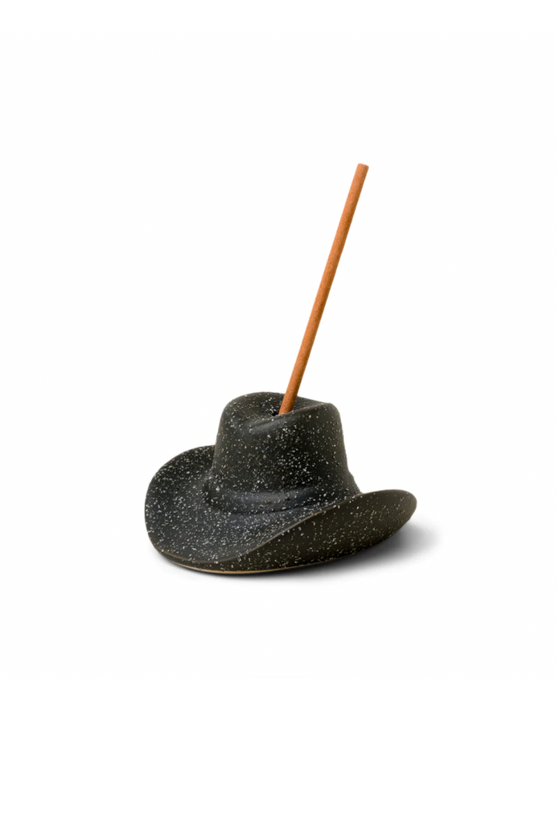 Paddywax Cowboy Hat Incense Holder - Black