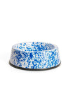 Crow Canyon Splatter Enamelware Pet Large Pet Bowl - Blue