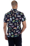 Pretty Snake Cryptids Button Shirt
