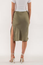 Addison Slip Skirt - Olive