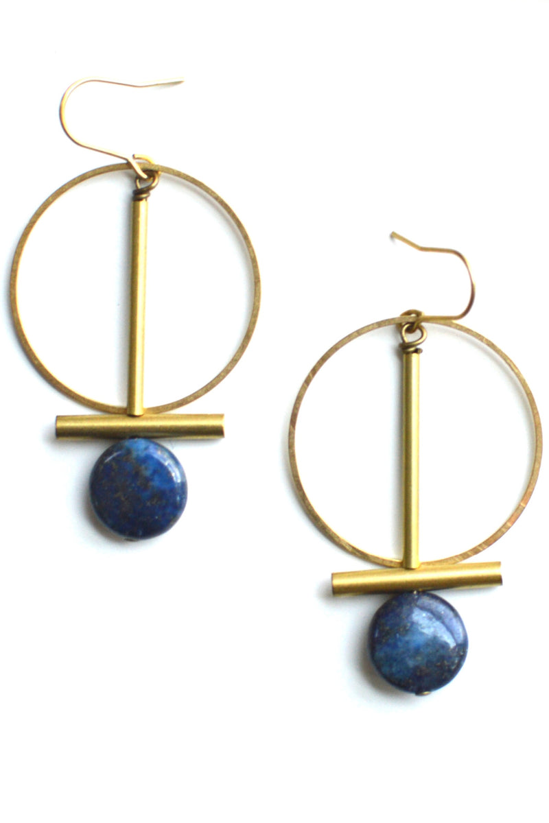 Ker-ij Jewelry Shelton Earrings - Lapis Lazuli
