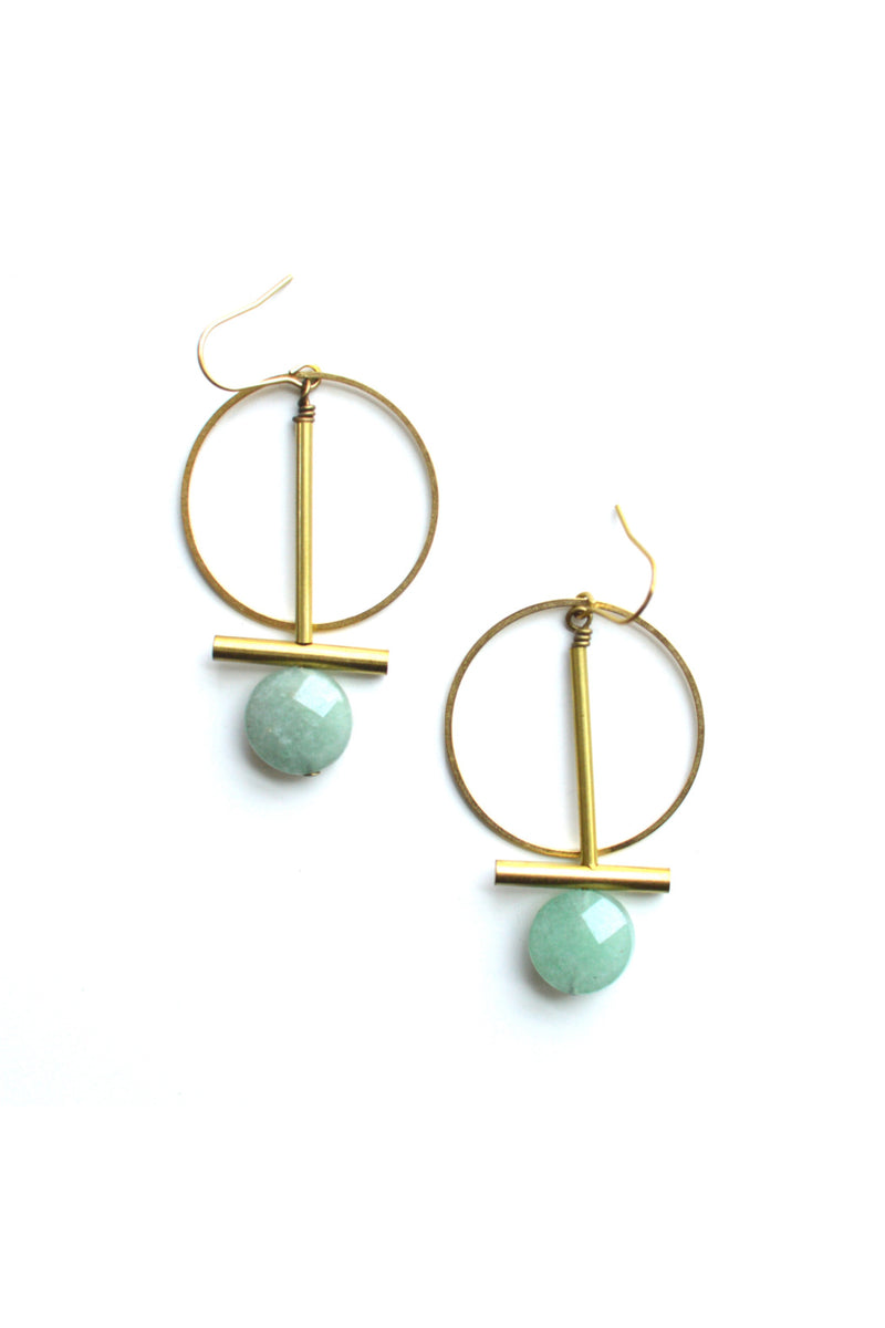 Ker-ij Jewelry Shelton Earrings - Green Aventurine