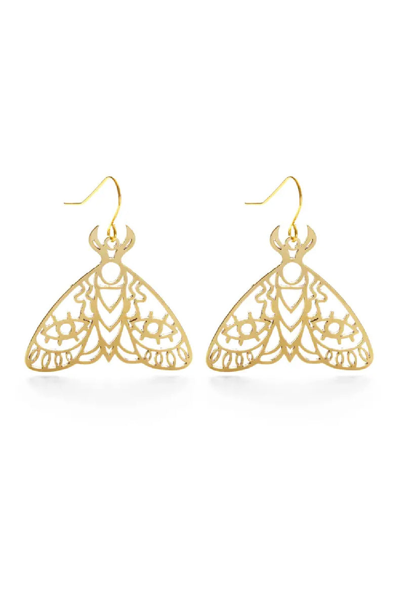 Mind's Eye Design Emperor Moth Earrings