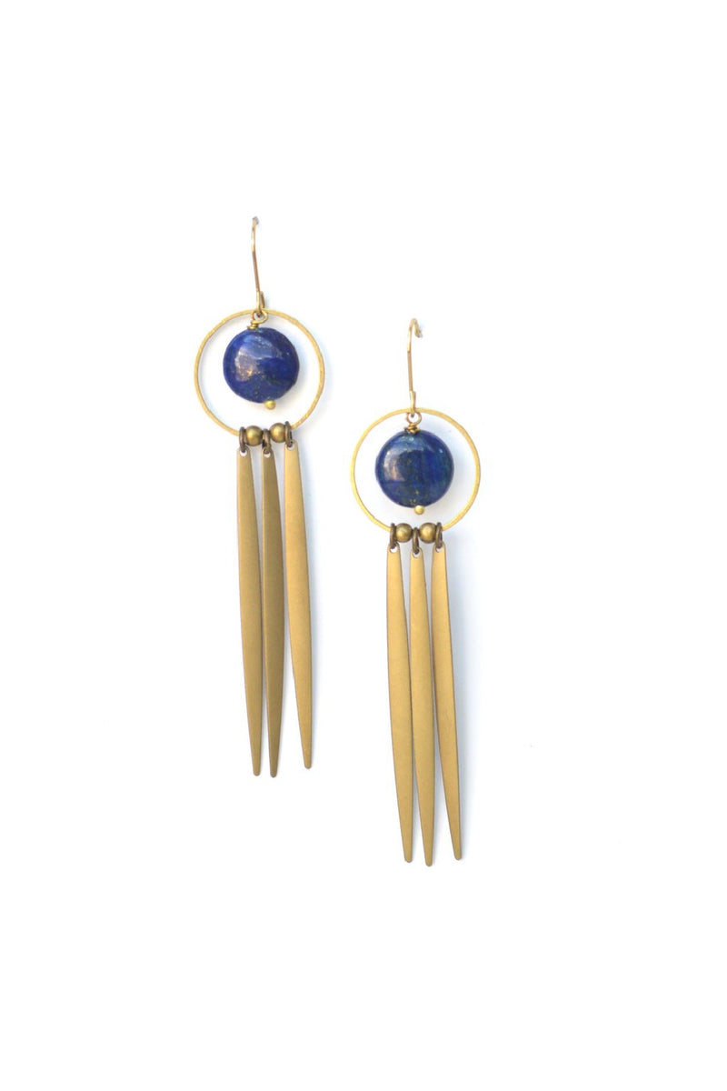 Ker-ij Jewelry Dream Catcher Earrings - Lapis Lazuli