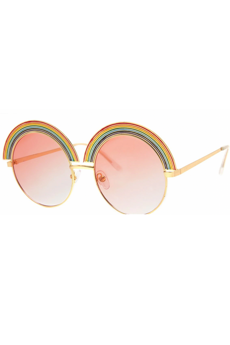 Rainbow Sunnies - Gold/Pink