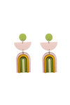 Le Chic Miami Rainbow Arch Earrings