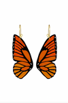 Le Chic Miami Butterfly Wing Earrings - Monarch