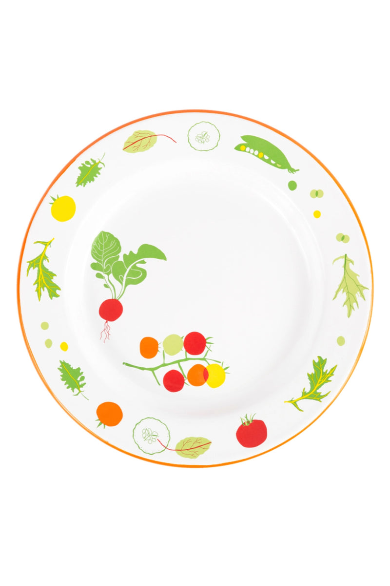 Veggie Enamelware Dinner Plate - Claudia Pearson
