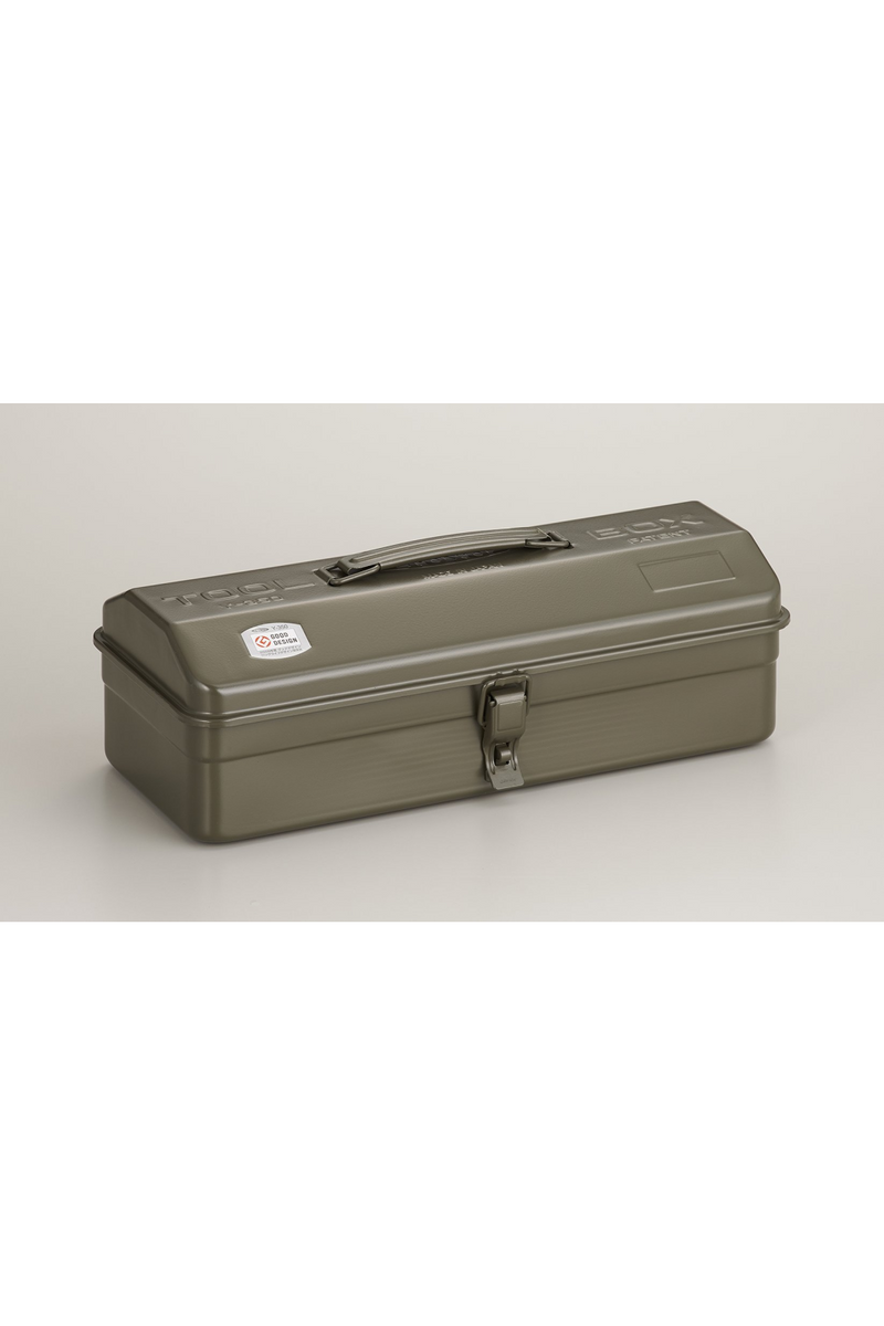 Toyo Steel Toolbox with Handle and Camper Lid- Military Green