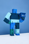 Areaware Cubebot Capsule Collection Micro -  Blue Multi