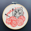 Hook, Line and Tinker Embroidery Kit - Knittin' Kitten