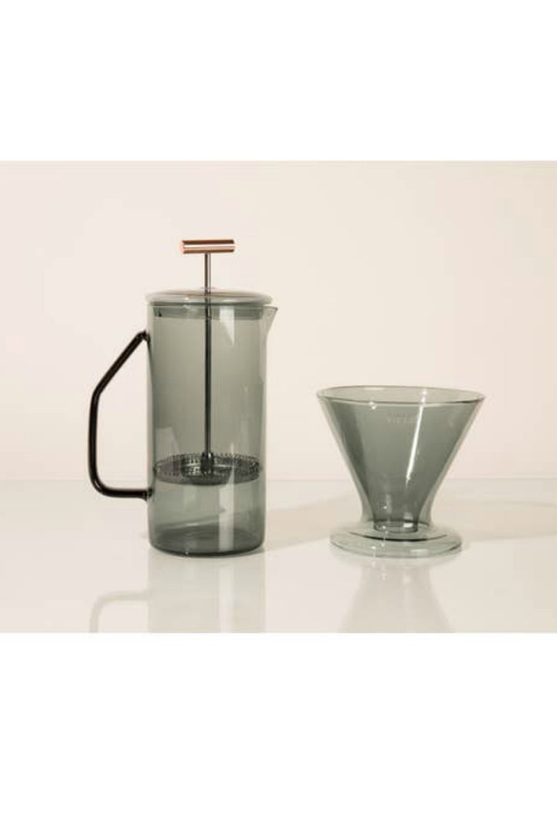 YIELD 850ml Glass French Press - Gray