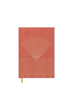 Design Works Ink Hardcover Journal - Bright Terracotta Radiant Rays