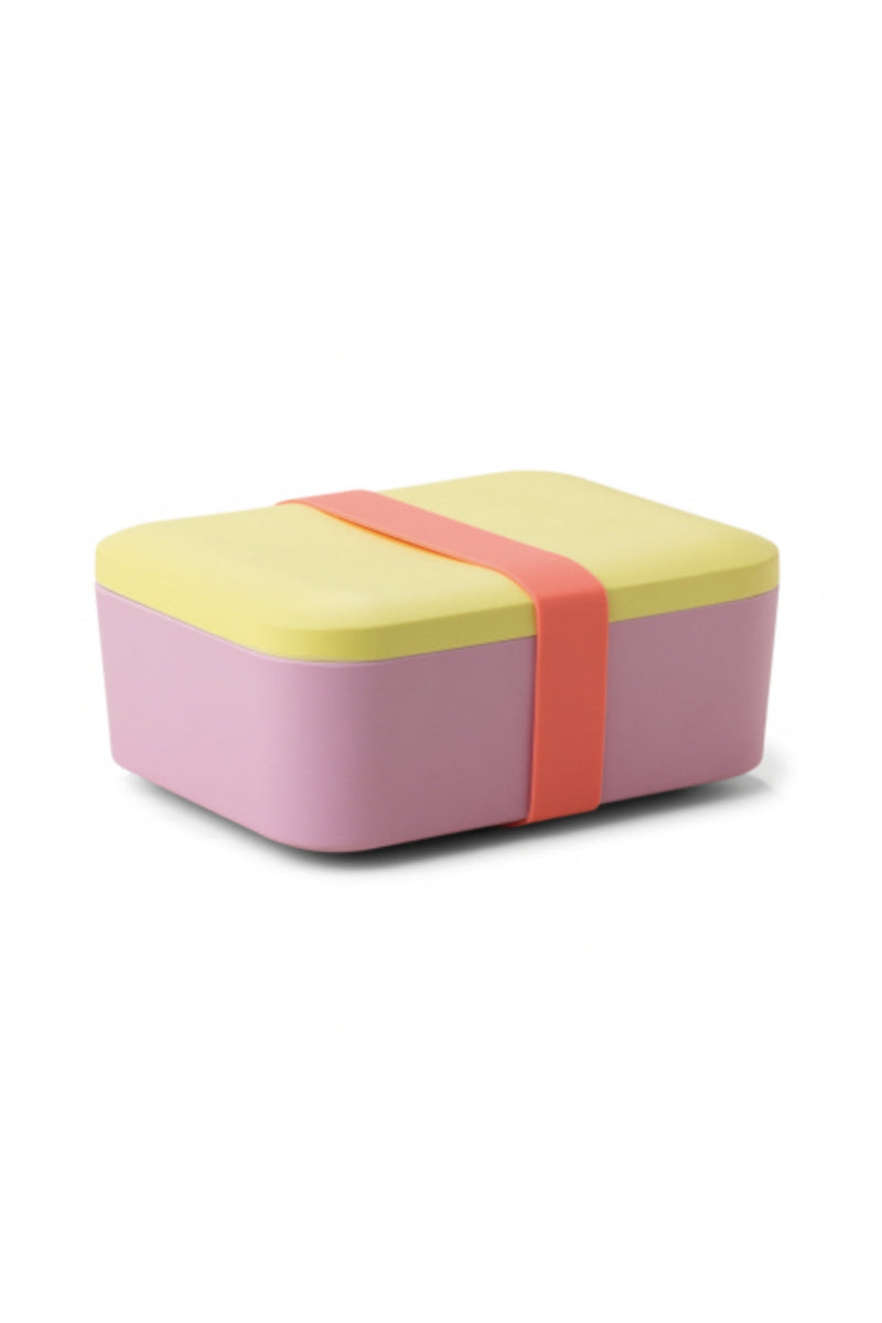 Designworks Ink Melamine Lunch Box - Citron/Coral/Pink