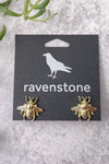 Ravenstone Bumblebee Stud Earrings - Gold