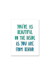 Near Modern Disaster Greeting Card - Beautiful From Behind