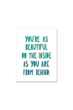 Near Modern Disaster Greeting Card - Beautiful From Behind
