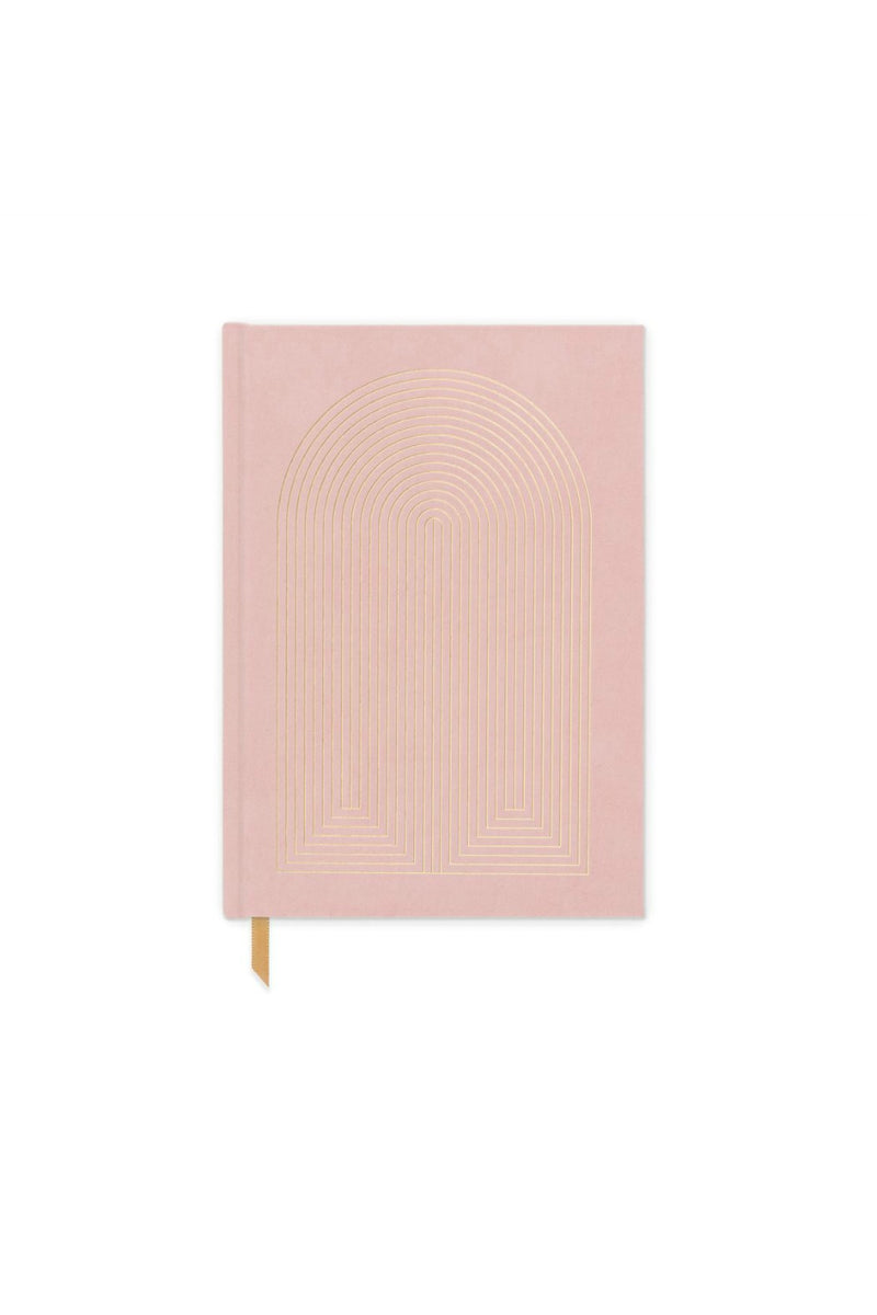 Design Works Ink Hardcover Journal - Dusty Pink Radiant Rainbow